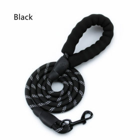 nylon reflective light rope pet lead leash for big dog with EVA soft handle