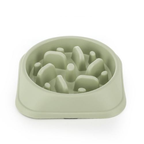 plastic resin slow feeder smart pet dog bowl