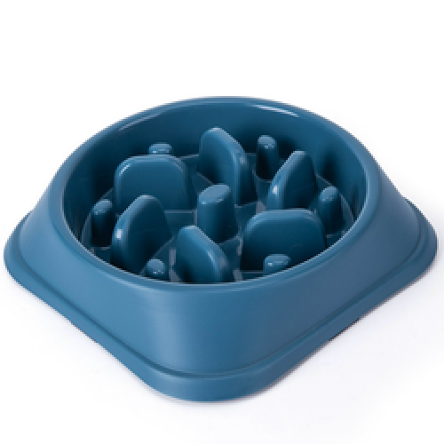 plastic resin slow feeder smart pet dog bowl