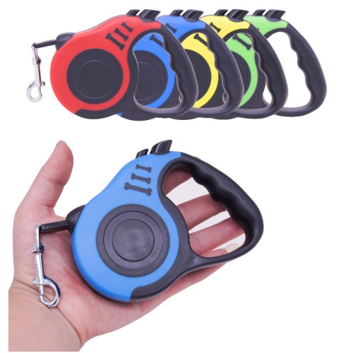 2023 3 in 1 Retractable Dog Leash Dog Poop Waste Bag Dispenser Dog Bowl Heavy Duty Walking Limit For Pet Leash Pet Accessories