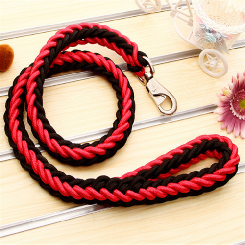 Popular Eight Strand Round Rope Dog Walking Strong Durable Multi-Colored Reflective Nylon Braided Pet Leash