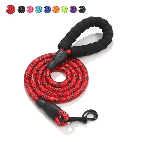 High Quality  Smart Pet Leash Strong Large Reflective Nylon Pet Round Leash Dog Leash