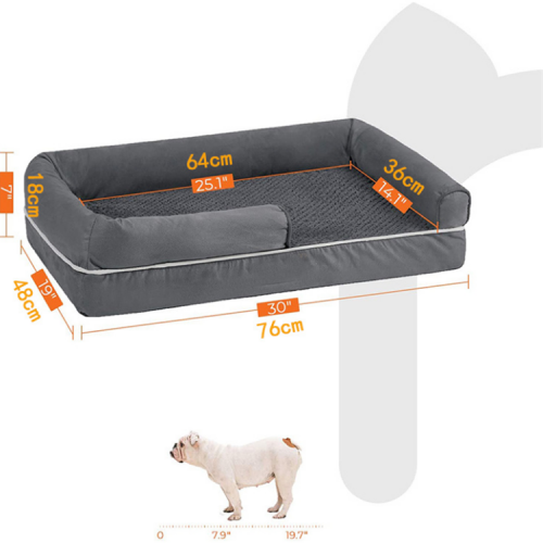  luxury removable memory foam orthopedic boucle bed for dog